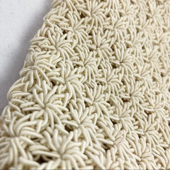 Vintage Cream Crochet Mini Bag - Picture 3 of 12